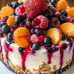 Berry Peach Cheesecake