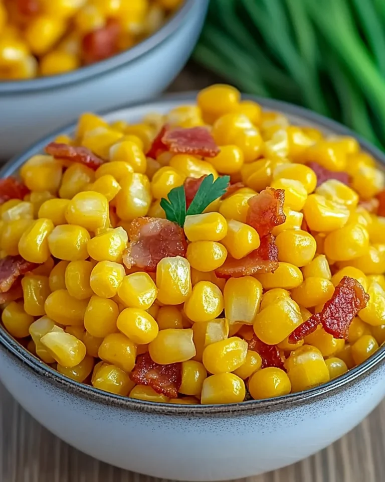 Buttery Corn with Turkey Turkey Bacon