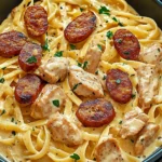 Cajun Chicken Sausage Alfredo