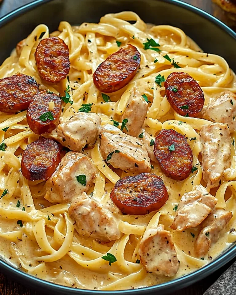 Cajun Chicken Sausage Alfredo