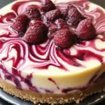 Cheesecake with Raspberry Swirl