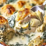 Cheesy Spinach Artichoke Chicken Bake