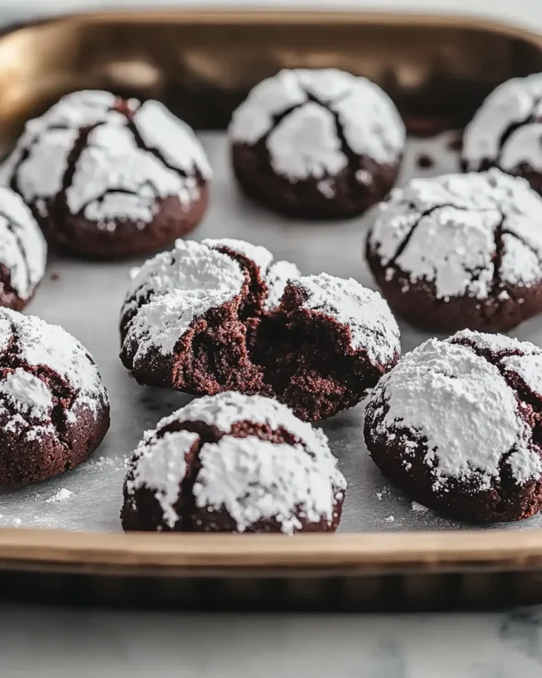 Chocolate Snowball Cookies