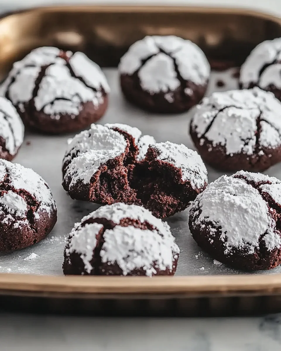 Chocolate Snowball Cookies