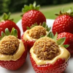 Cookie Butter Stuffed Strawberries
