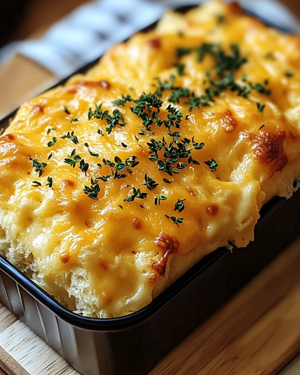 Easy cheesy homemade bread