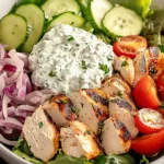 Greek Chicken & Tzatziki Salad