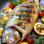 Greek Roasted Branzino
