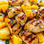 Grilled Mango Pineapple Chicken
