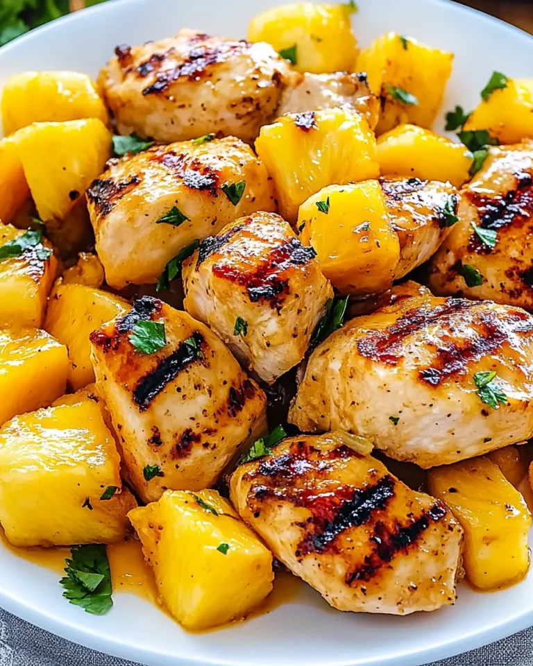 Grilled Mango Pineapple Chicken