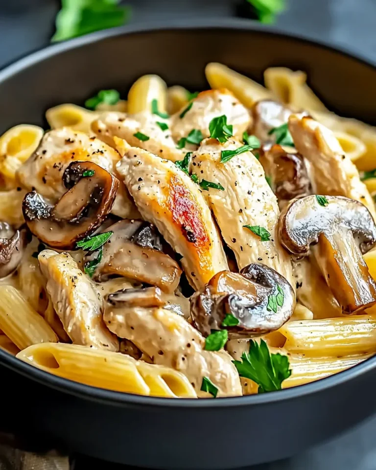 Heavenly Chicken Mushroom Pasta