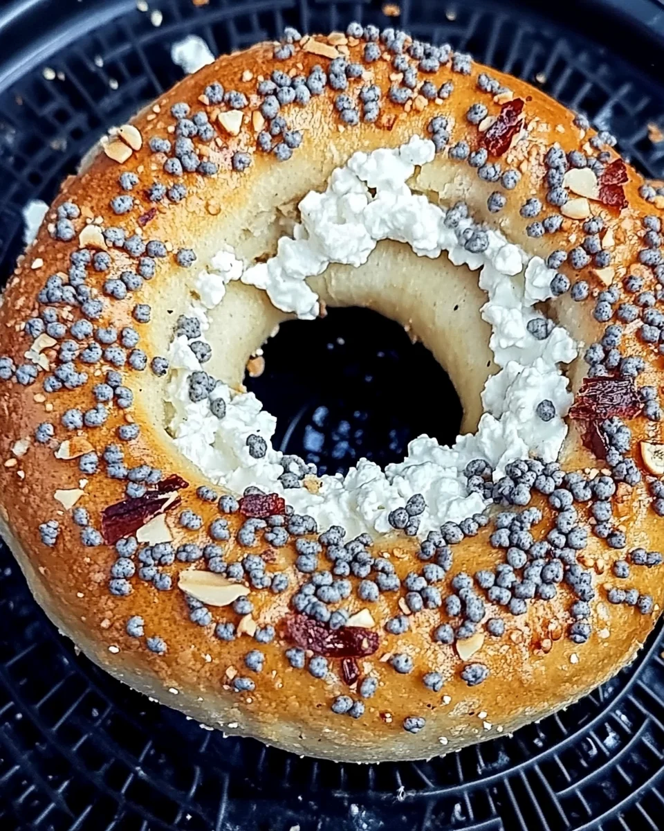 High Protein Cottage Cheese Bagels