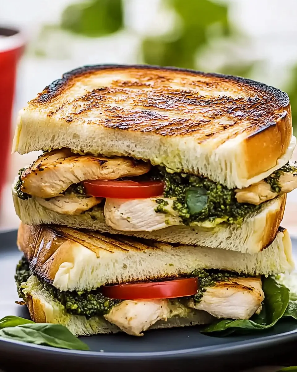 Italian Pesto Chicken Panini