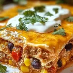 Layered Burrito Casserole