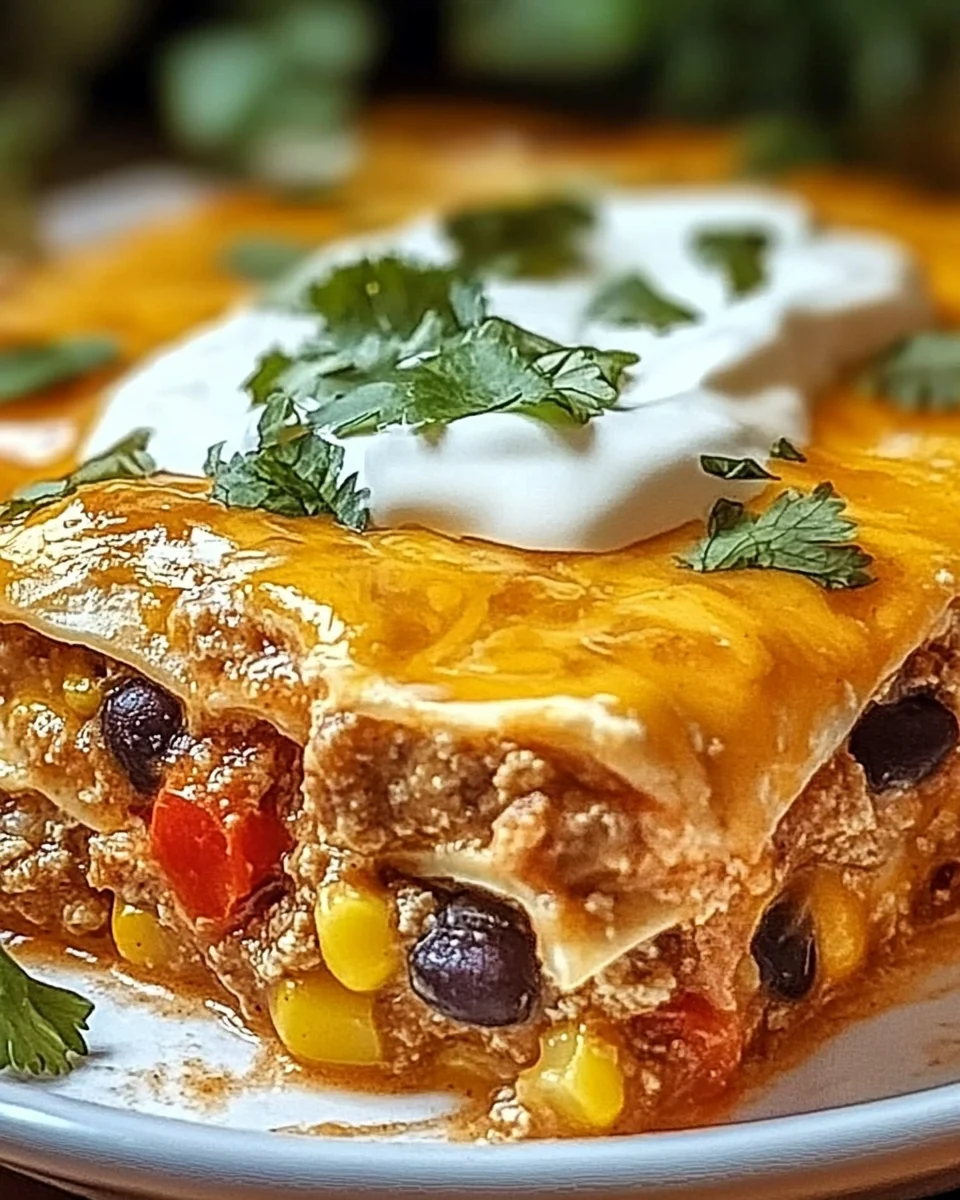 Layered Burrito Casserole