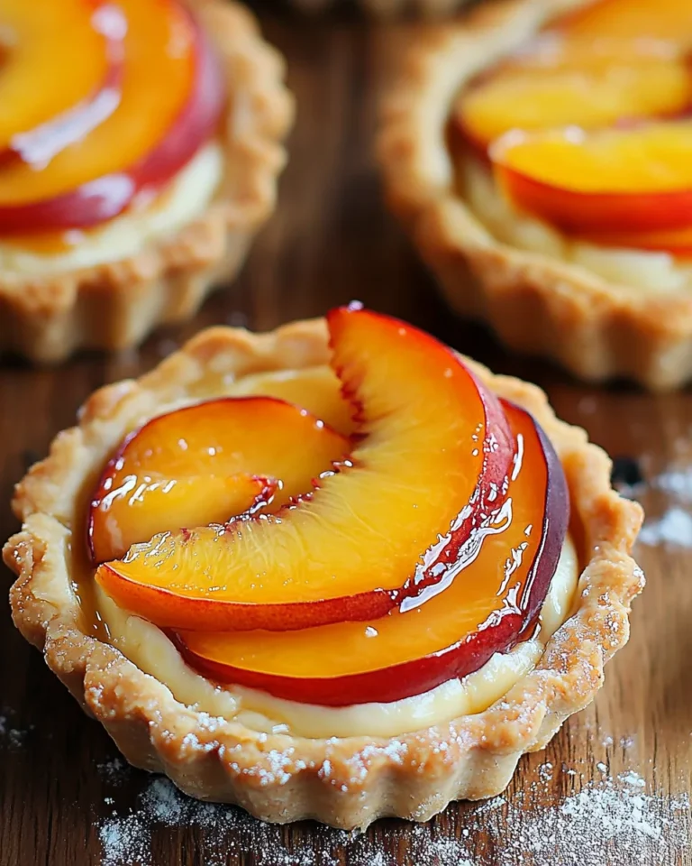 Mini Peach & Cream Cheese Tarts