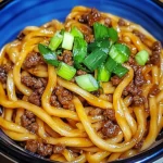 Mongolian Ground Beef Noodles