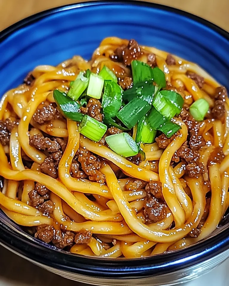 Mongolian Ground Beef Noodles