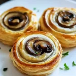Mushroom Puff Pastry Pinwheels