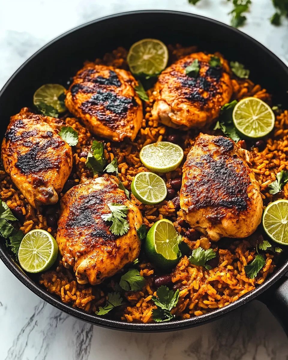 One Pan Chili Lime Chicken & Rice