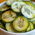 Pickle Juice Cucumber Salad