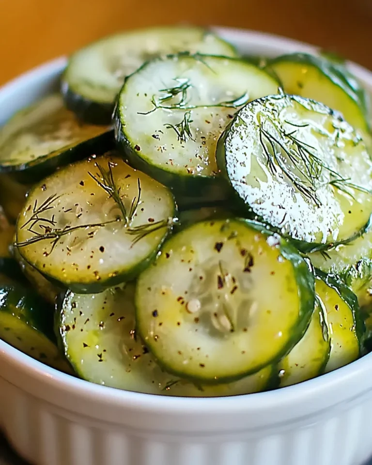 Pickle Juice Cucumber Salad