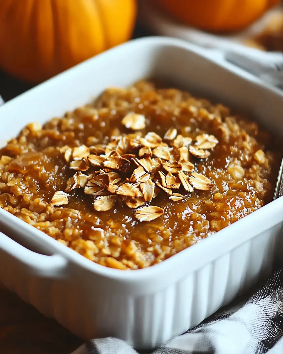 Pumpkin Baked Oatmeal Recipe