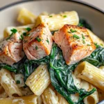 Quick Salmon & Spinach Pasta