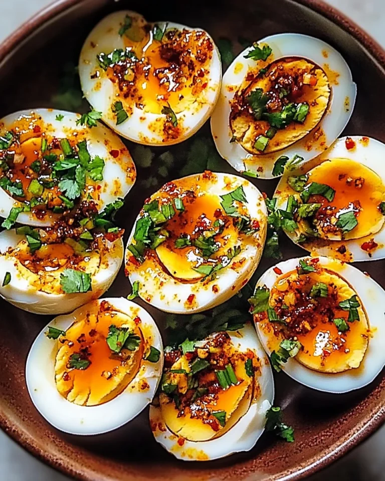 Spicy Chili Garlic Eggs