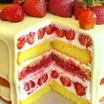 Strawberry Lemonade Layer Cake