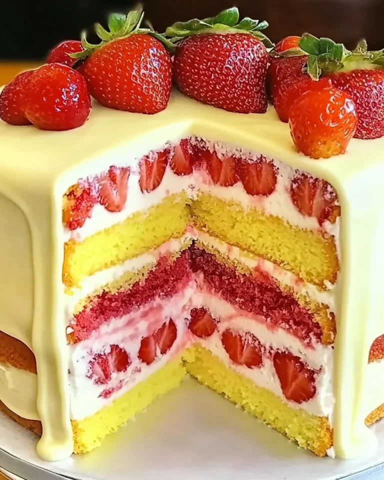 Strawberry Lemonade Layer Cake
