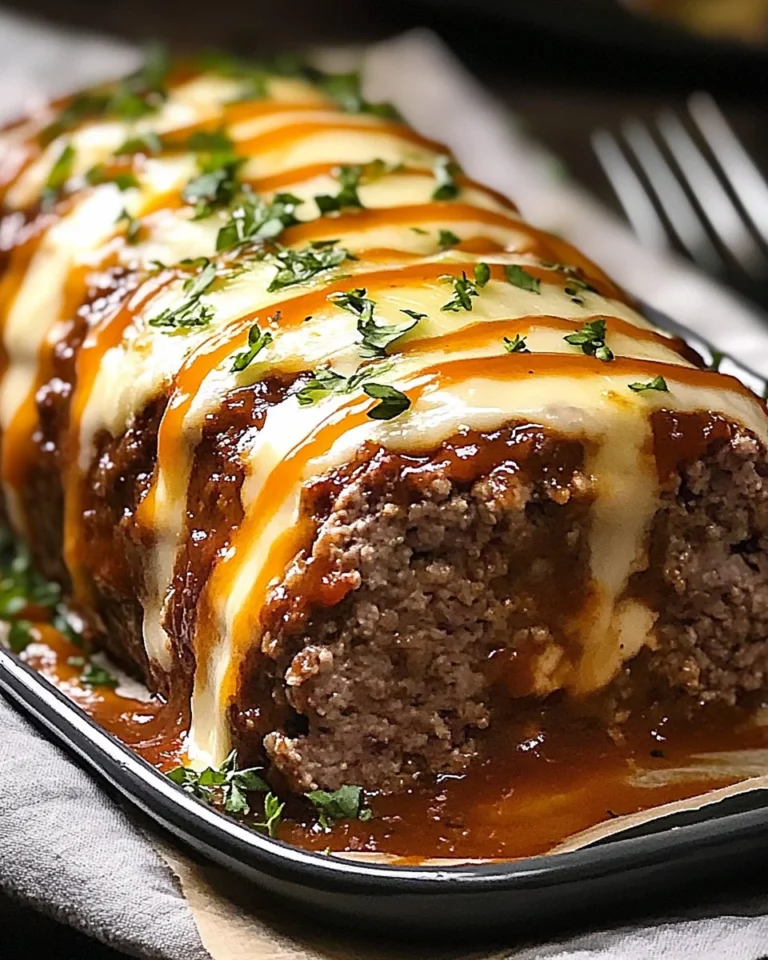 Stuffed Meatloaf with Mozzarella