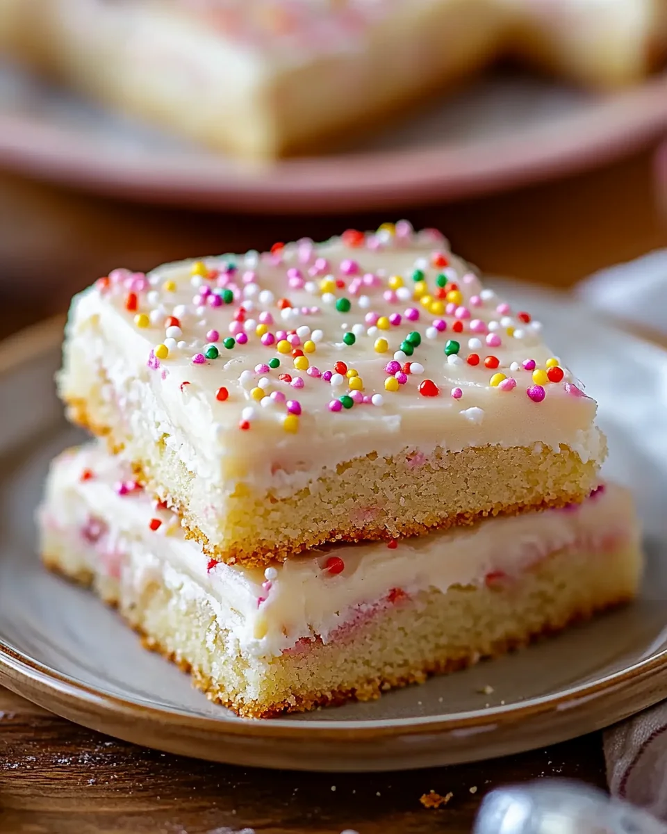 Sugar Cookie Bars with Frosting