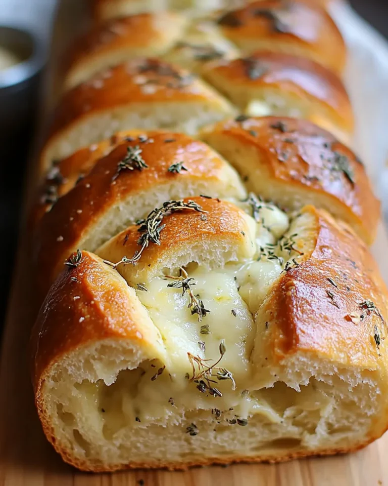 Swirled Garlic Herb & Cheese Bread
