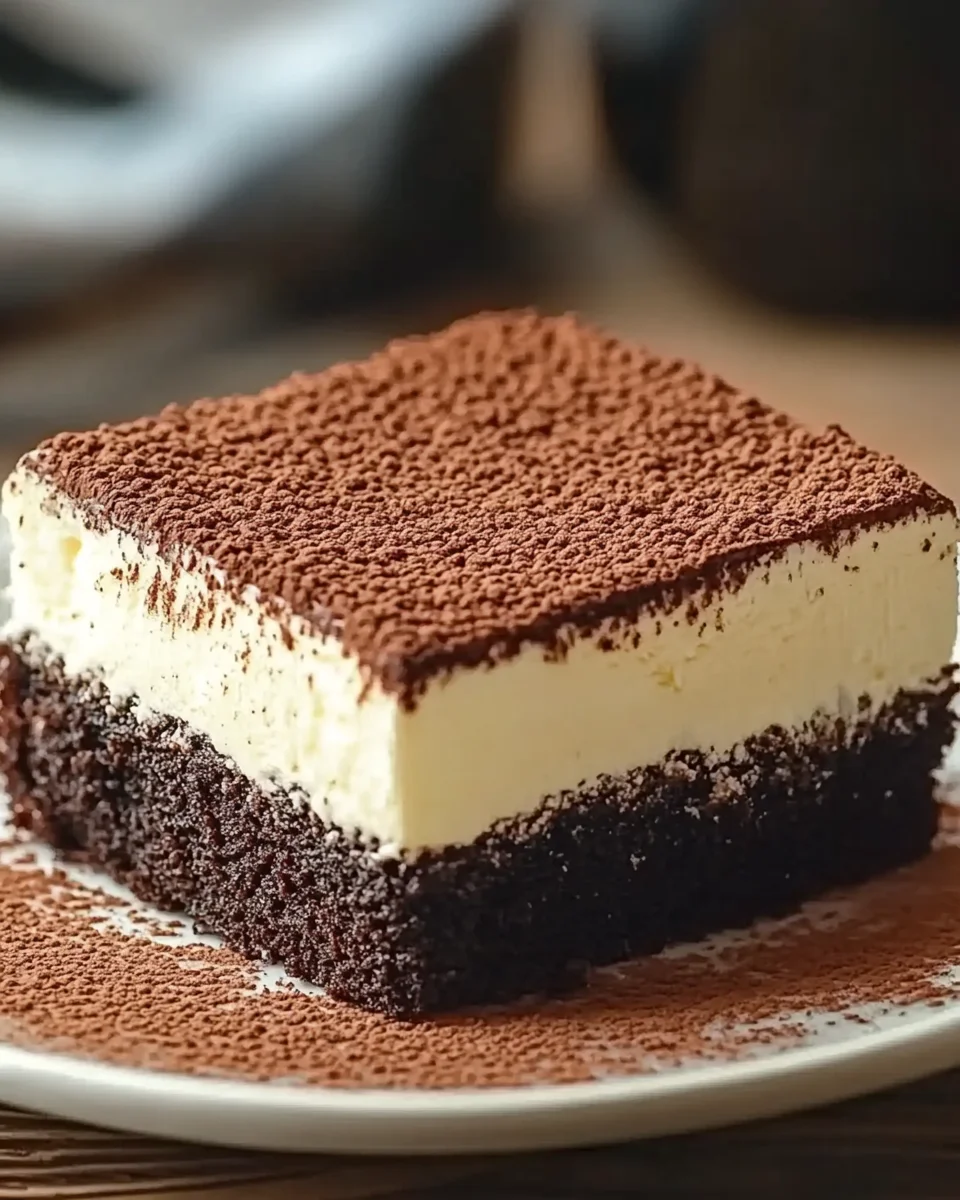 Tiramisu Brownies