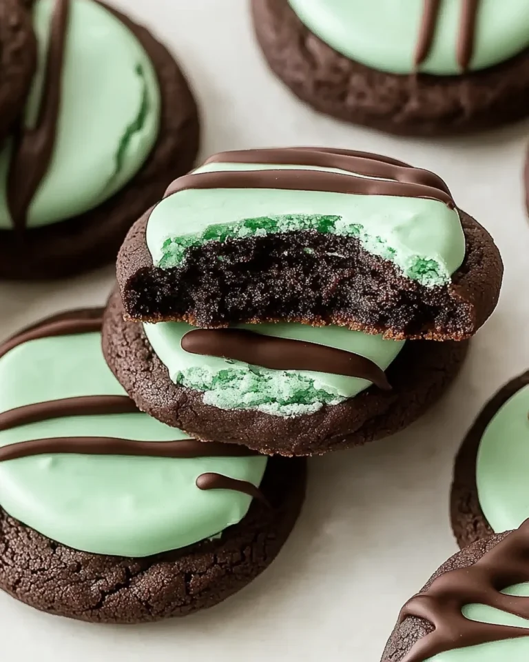 Triple Layer Mint Cookies