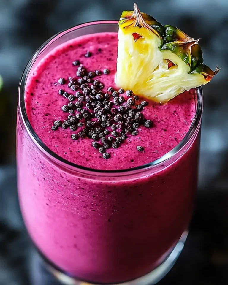 Tropical Hibiscus Pineapple Smoothie