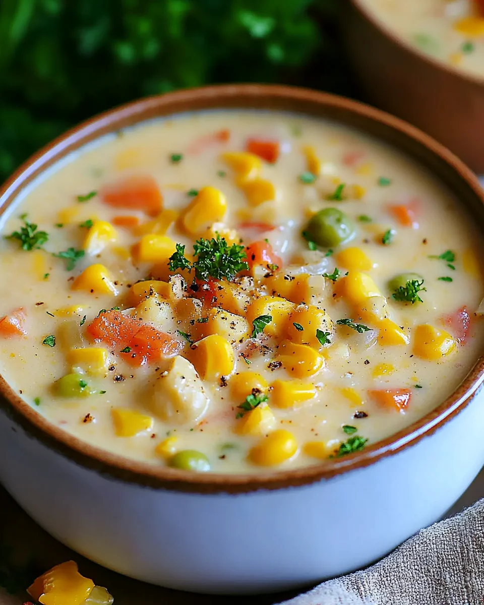 Vegan Corn Chowder Soup