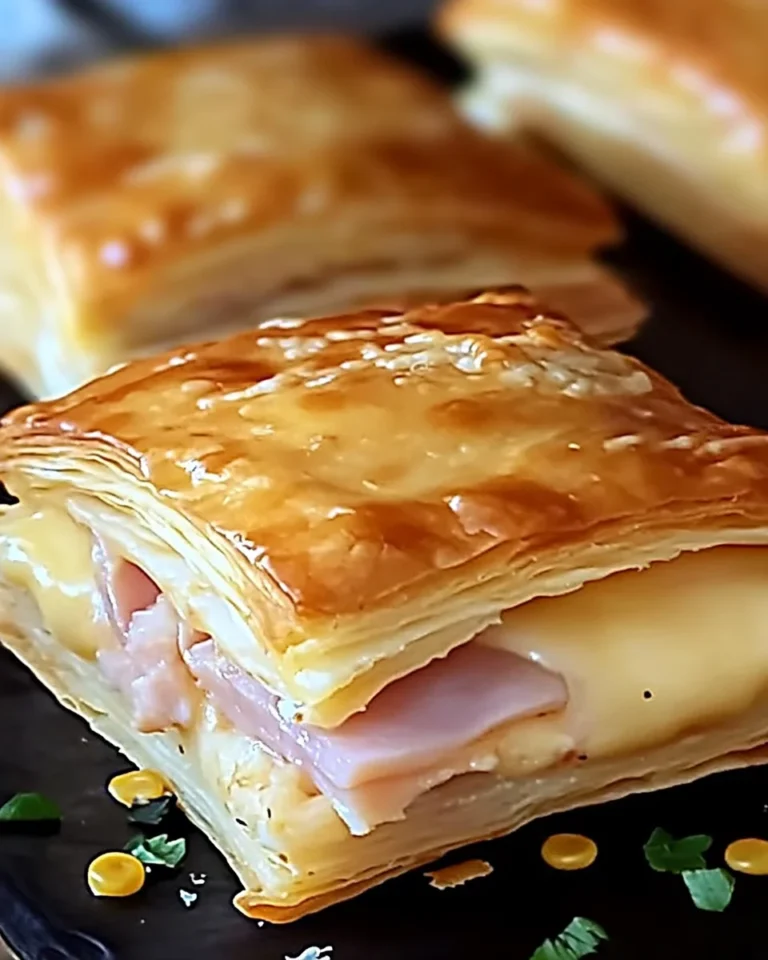 chicken ham Cheese Puff Pastry