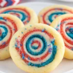 4th of July Spiral Cookies