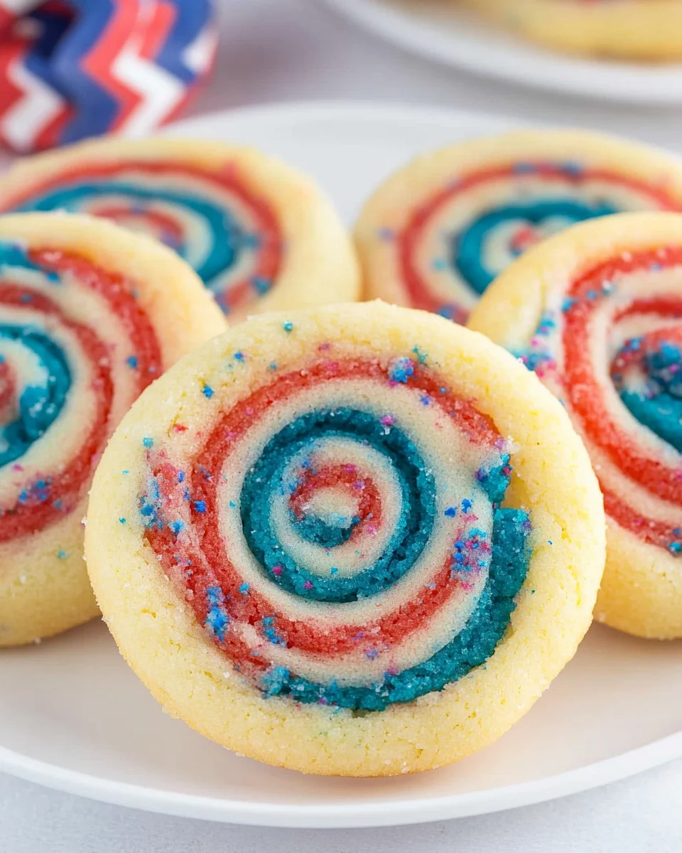 4th of July Spiral Cookies