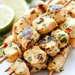 Cilantro Lime Chicken Kebab