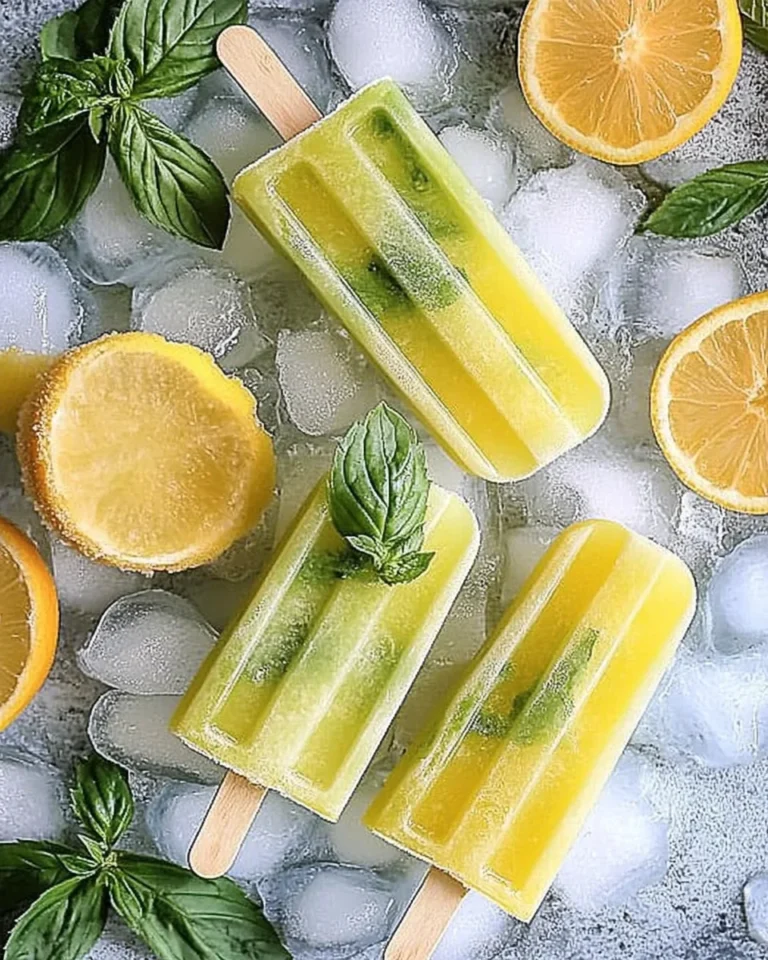 Citrus Basil Mojito Pops