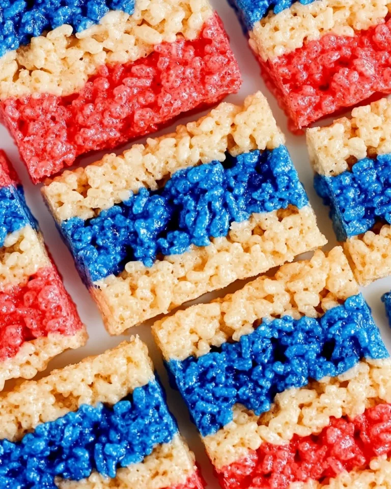 Firecracker Rice Krispie Treats