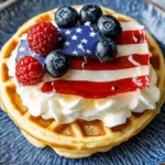 PATRIOTIC FLAG WAFFLES