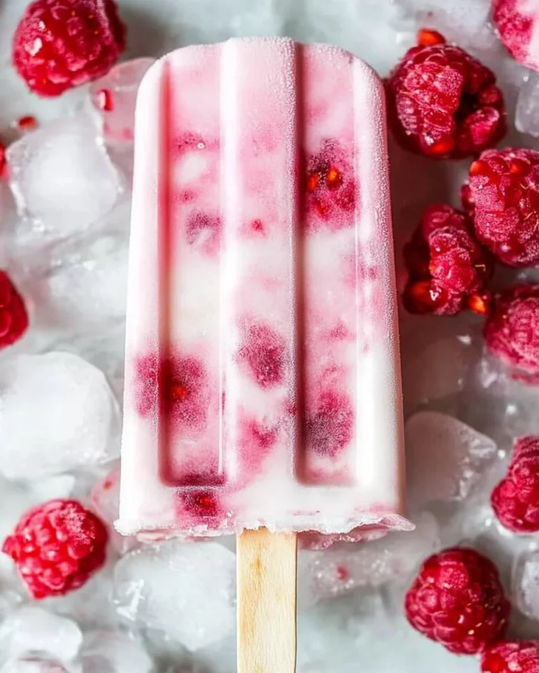 Raspberry Yogurt Popsicles