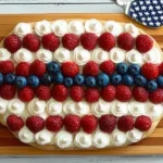 Red White + Blue Fruit Pizza