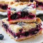 Red, White & Blueberry Pie Bars (Kuchen)