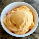 5-Minute Healthy Peach Frozen Yogurt