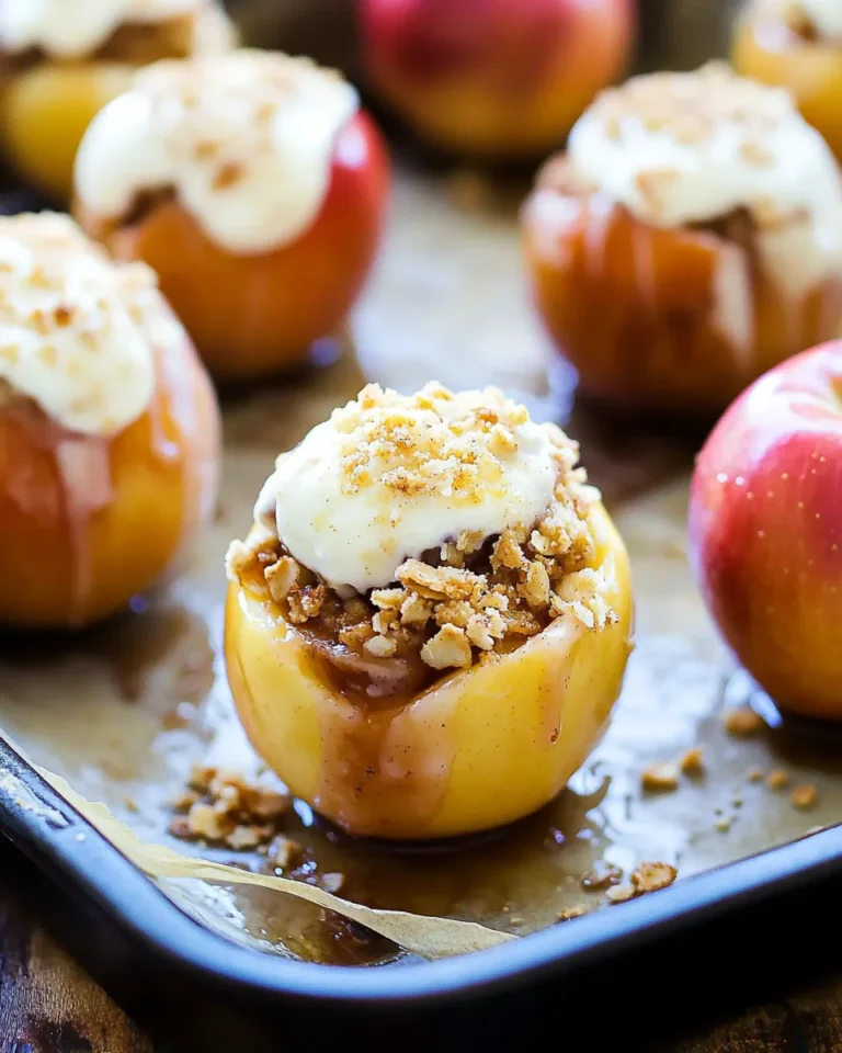Apple Crisp Stuffed Baked Apples
